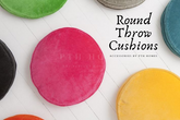 Round Velvet Throw Cushions